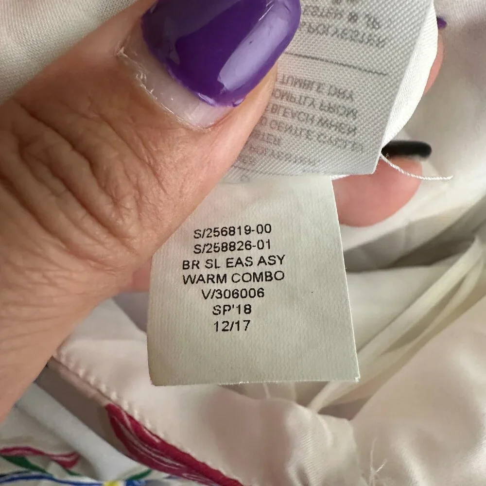 2/$30 Banana Republic  Asymmetrical Floral Print Sundress White Multi 0 #A1360